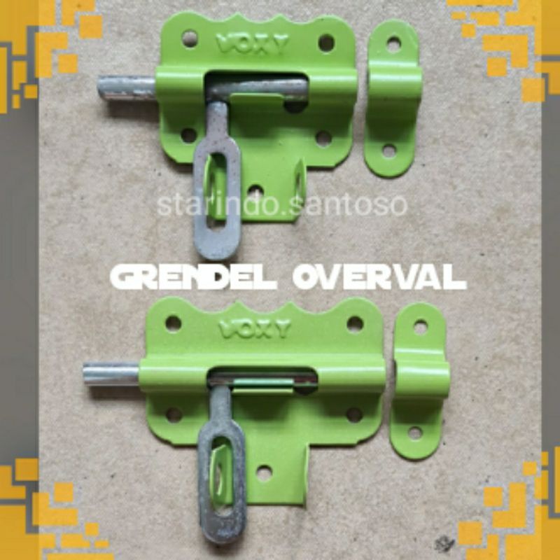 GRENDEL GTK OVERVAL 2 3 inch selot gudang overpal grendel tempat kunci pintu loker lemari jendela