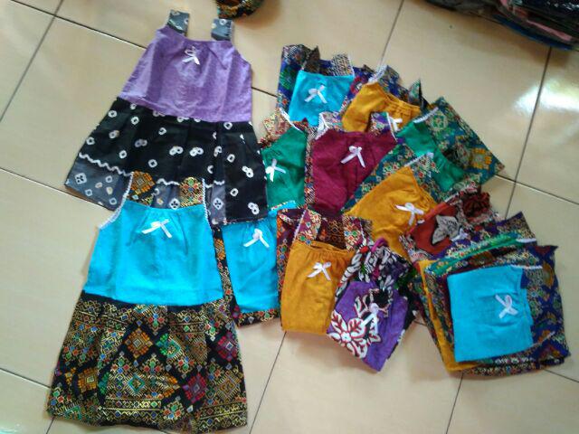 Dress Anak Batik Perca 1 - 2 Setengah