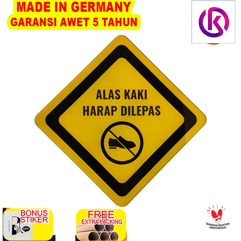 

Murah SIGN AKRILIK - ALAS KAKI HARAP DILEPAS - KUNING - Sign Peringatan