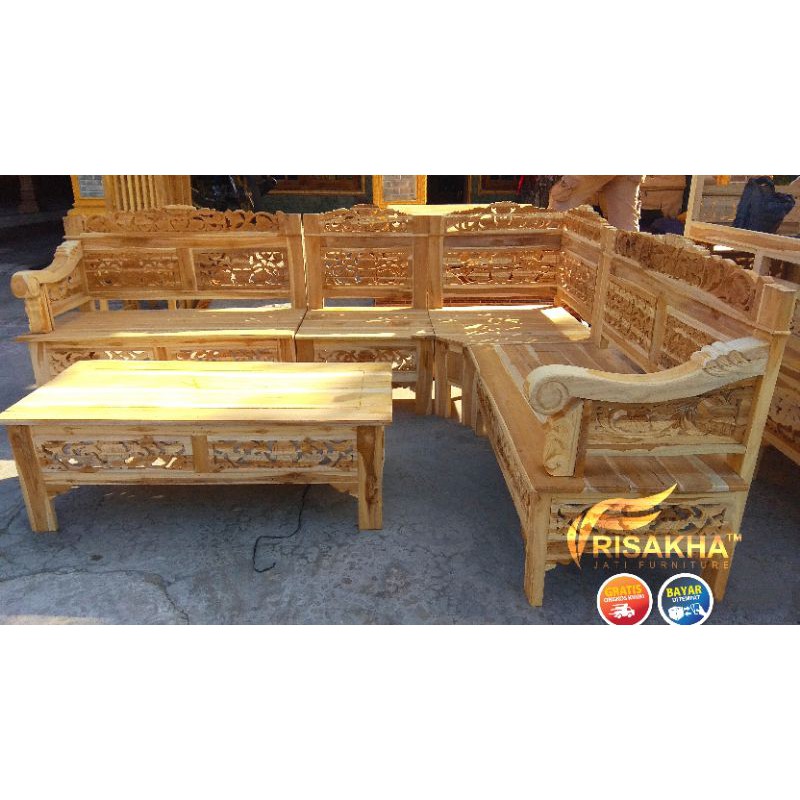 Kursi sudut jati murah ponorogo madiun magetan