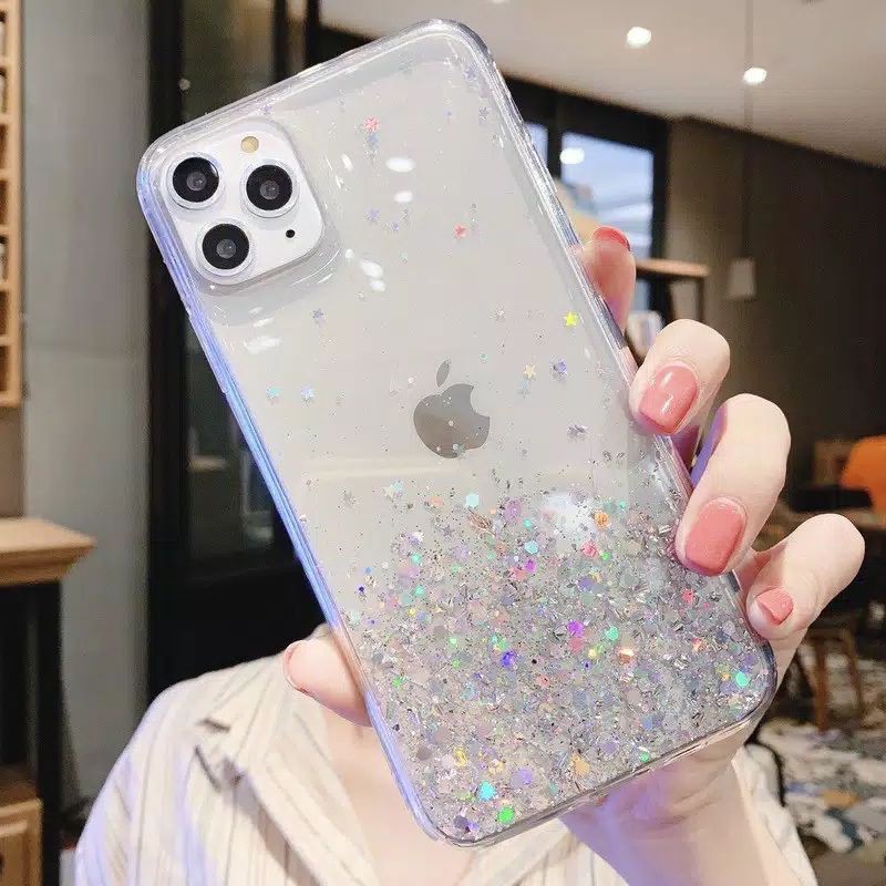 Iphone 12 Mini, 12, 12 Pro, 12 Pro Max, Casing Soft Case TPU Bahan Premium Glitter Glossy