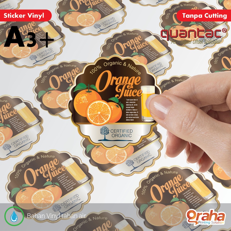 

Cetak Stiker Vinyl A3 Glosy / Doff / Transparant (Tanpa Cutting)