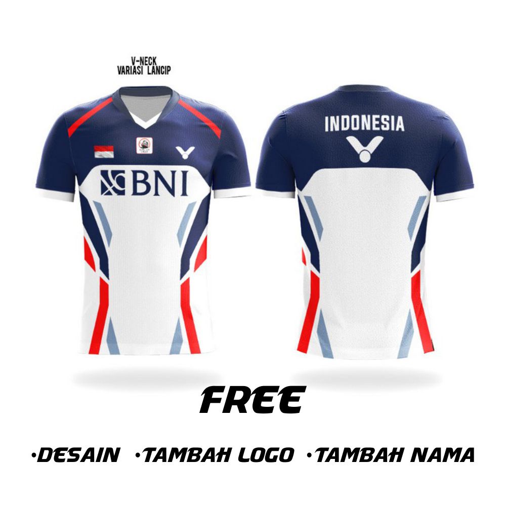 kaos jersey badminton sudirman cup 2021 bulu tangkis pakaian olahraga thomas cup custom full print y