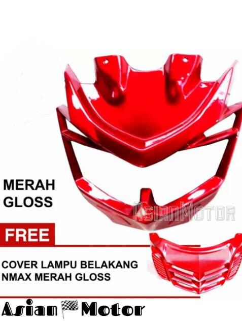 Aksesoris Motor Nmax Cover Set Lampu Depan Dan Belakang