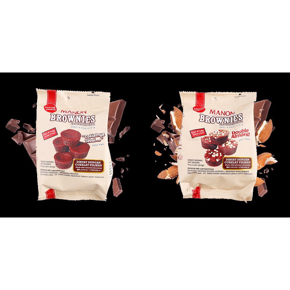

Paket Manon Brownies Original + Brownies Double Almond