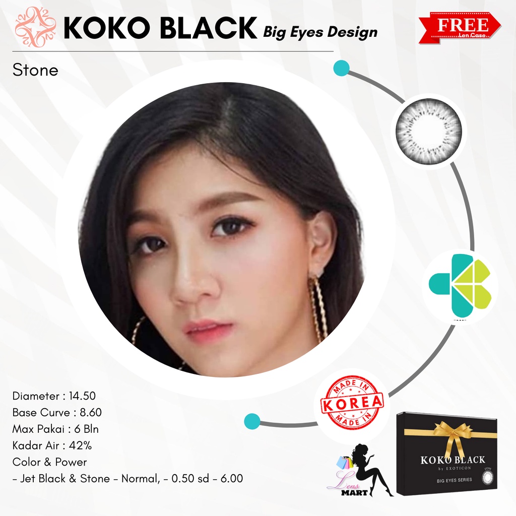 SOFTLENS KOKO BLACK NORMAL - X2 EXOTICON