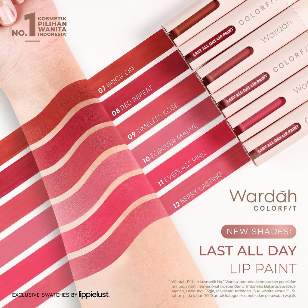 Lipcream Wardah Colorfit Last All Day Lip Paint 4.2 gr (BPOM)