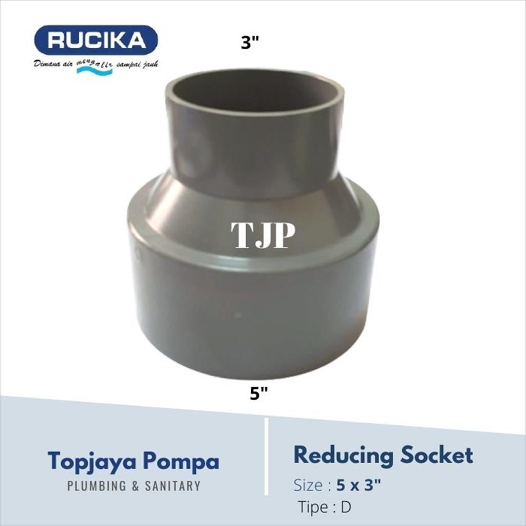 V.SOCK / REDUCER PVC D RUCIKA 5 X 3&quot;