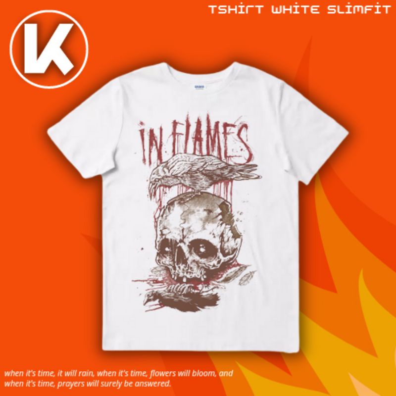 KAOS BAND IN FLAMES RESTRUCTURED BURGER | KAOS | T SHIRT | IN FLAMES