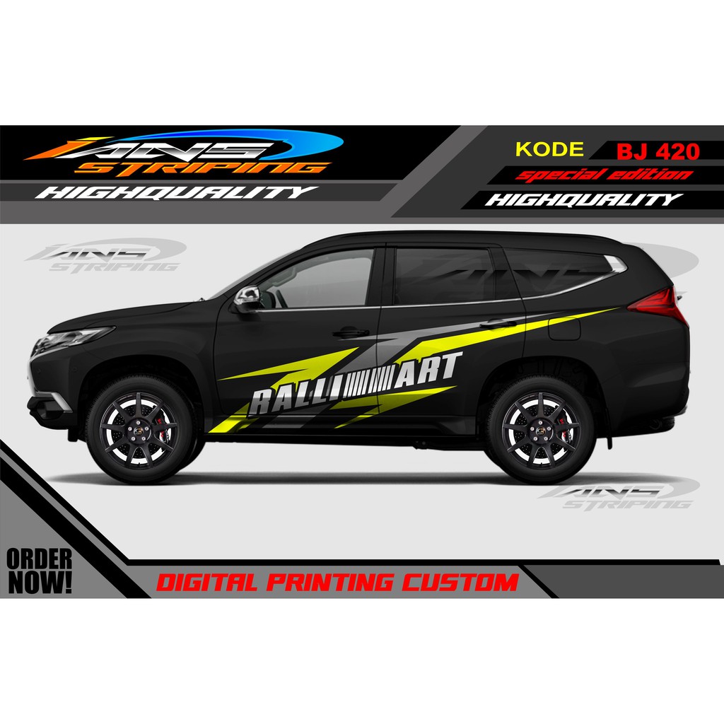 STICKER MOBIL PAJERO, FORTUNER / VARIASI STIKER MOBIL PAJERO, FORTUNER / STIKER MOBIL