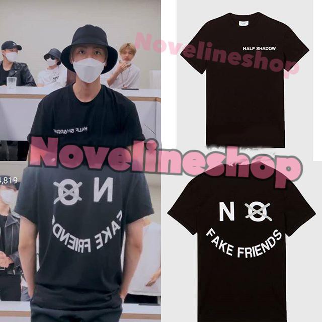 KAOS TSHIRT HALF SHADOW NO FAKE FRIENDS NCT