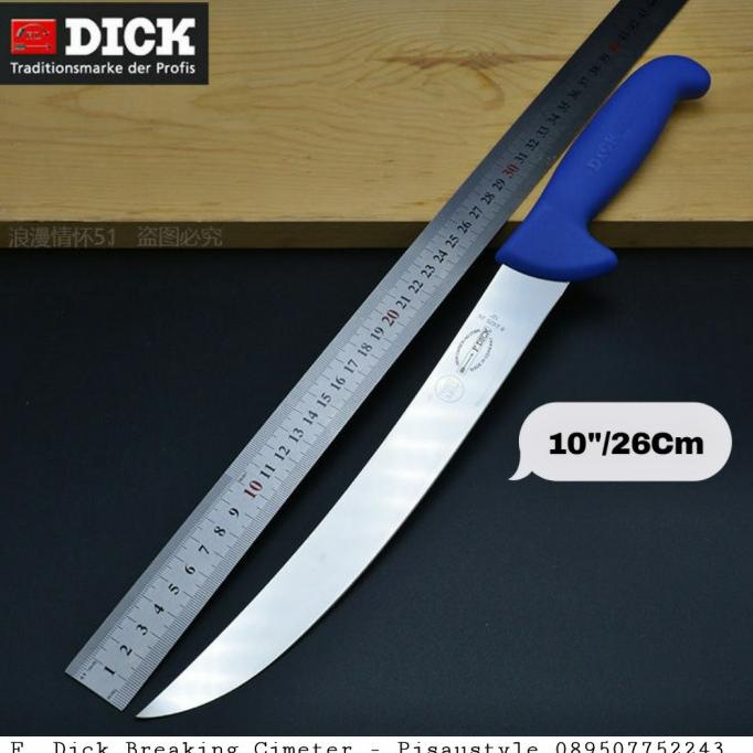 F. Dick 26Cm / 10" Cimeter Knife Pisau Dapur Pisau Cheff NurSet Turki