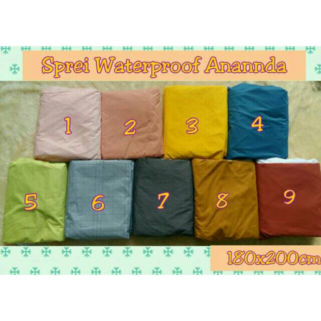 Sprei Waterproof Anti Ompol Polos Anannda