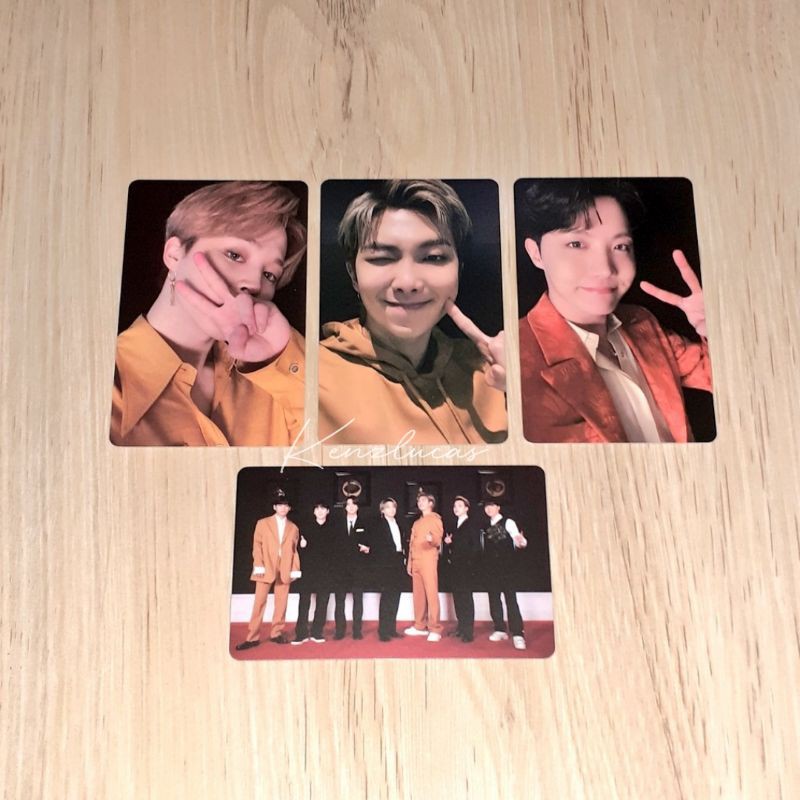 BTS Official photocard album BE Deluxe Lucky Draw soundwave & m2u (RM, Jimin, J-hope & Group)