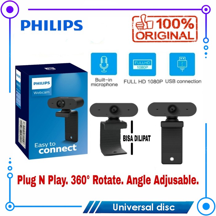 Webcam Philips Full HD 1080P SPL6506BM Original