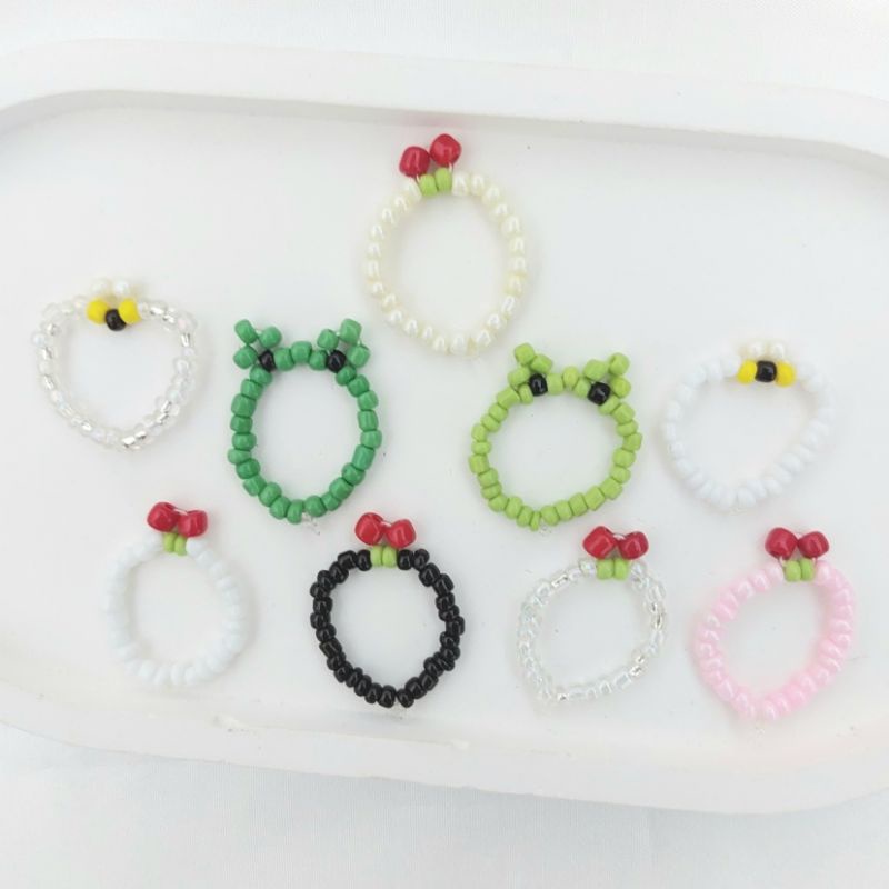 cincin manik-manik | cincin manik | beads ring | cincin manik lucu | cincin manik korea