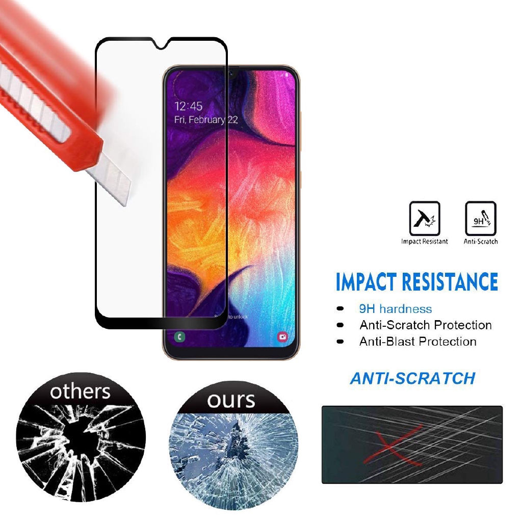 3-in-1 Screen Protector For Realme 7i Realme 7 Pro Realme C17 C15 C11 C12 C3 C2 Realme 6i 6 Pro 5i 5 Pro XT Reno 4 2F A5S A12 A7 9D Tempered Glass Film Lens Protective Clear Back Sticker IYA