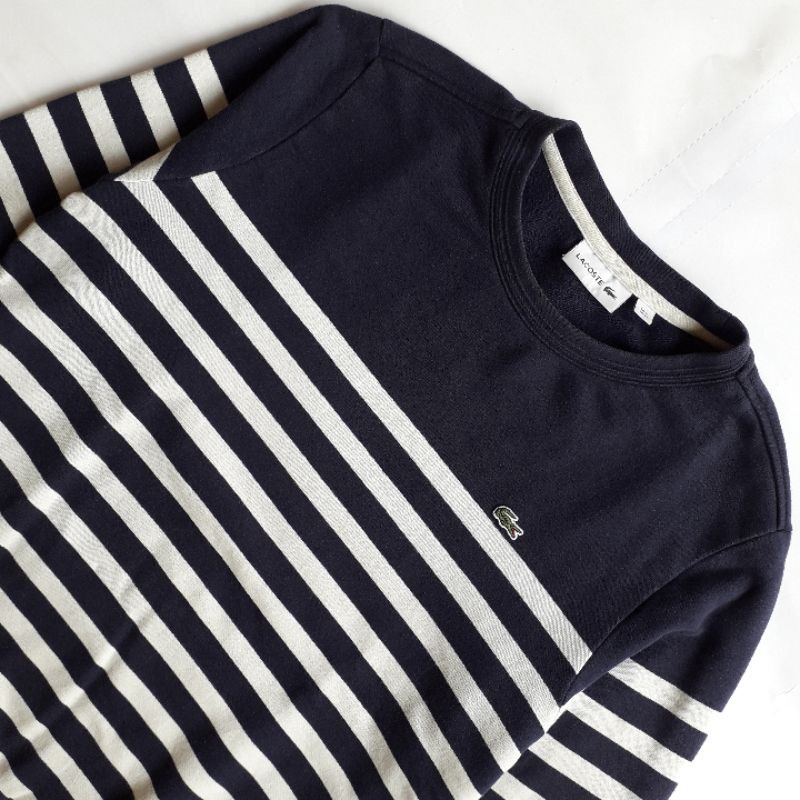 CREWNECK LACOSTE STRIPE
