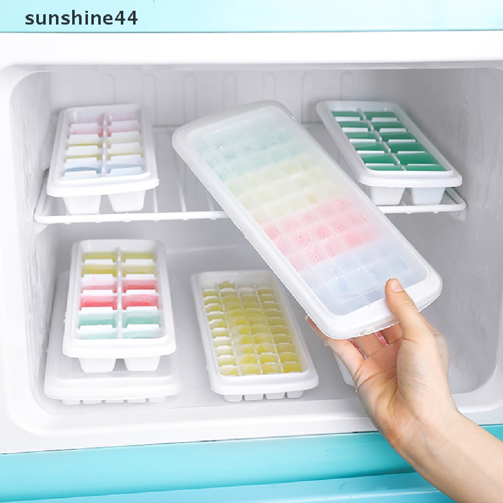 Sunshine Cetakan Es Batu 12 / 48 / 60 Sekat Bahan Plastik Untuk Cocktail