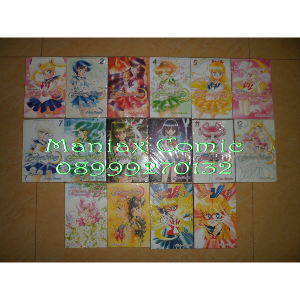 Komik Sailor Moon Deluxe 1-12 Tamat + Sailor V 1-2 + Short Stories 1-2 Tamat Segel Baru