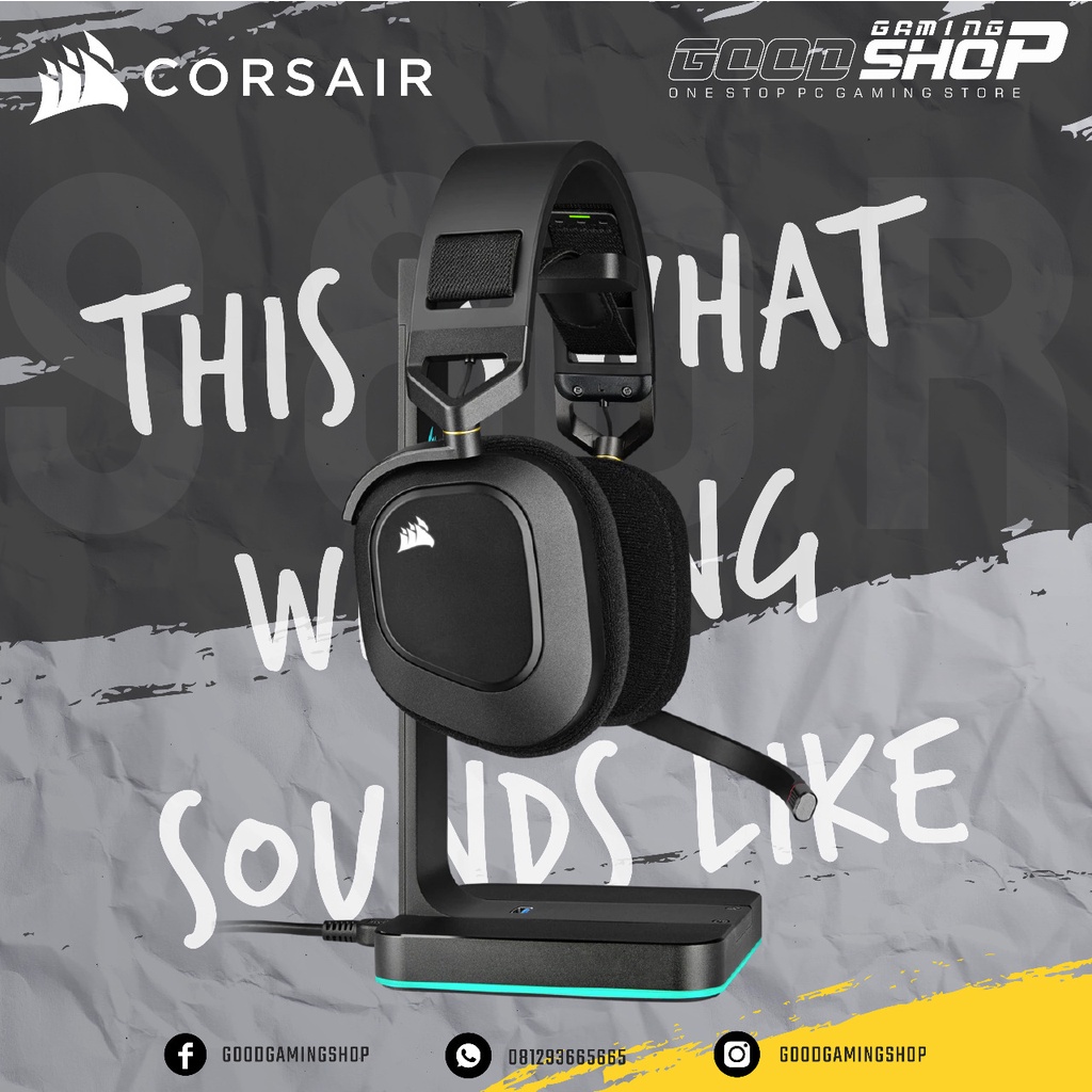 Corsair HS80 / HS-80 RGB Wireless Premium - Gaming Headset