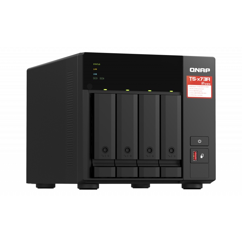 QNAP TS-473A-8G 4-Bay NAS Server External Storage Cloud TS473A