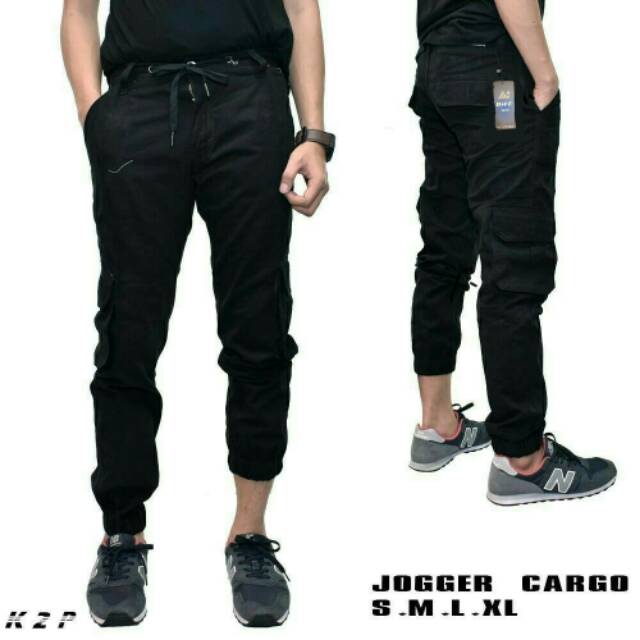 Celana Kargo Joger Pria/Cowok Keren!