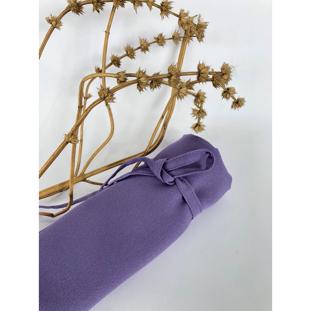 Bergo Maryam polos khimar Instan kerudung tali jilbab diamond bergo mariam-M diamond  lilac