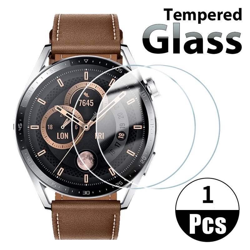 [Featured] 1pc 46mm Tempered Glass Protective Film For Huawei Watch GT3 / HD Clear Anti-Scratch Screen Protector Cover