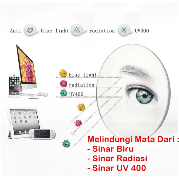 Kacamata Anak Anti Radiasi Perempuan Laki Laki  Hp Komputer Blueray Sinar Biru Blue Light Lentur-4