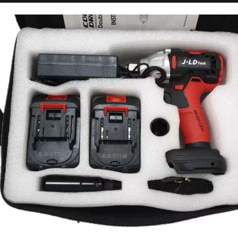 Jual Cordless Impact Wrench / Bor Baterai Untuk Buka Baut Roda Mobil ...