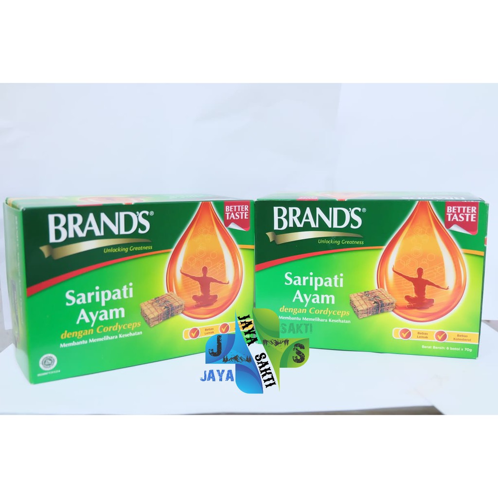 

BRANDS SARI PATI AYAM CORDYCEPS UKURAN BESAR BRANDS ESSENCE OF CHICKEN 6 x 70 Gram