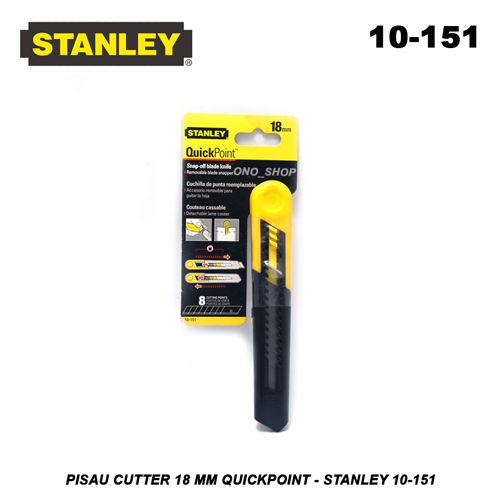 

Pisau Cutter 18 mm QuickPoint - Stanley 10-151