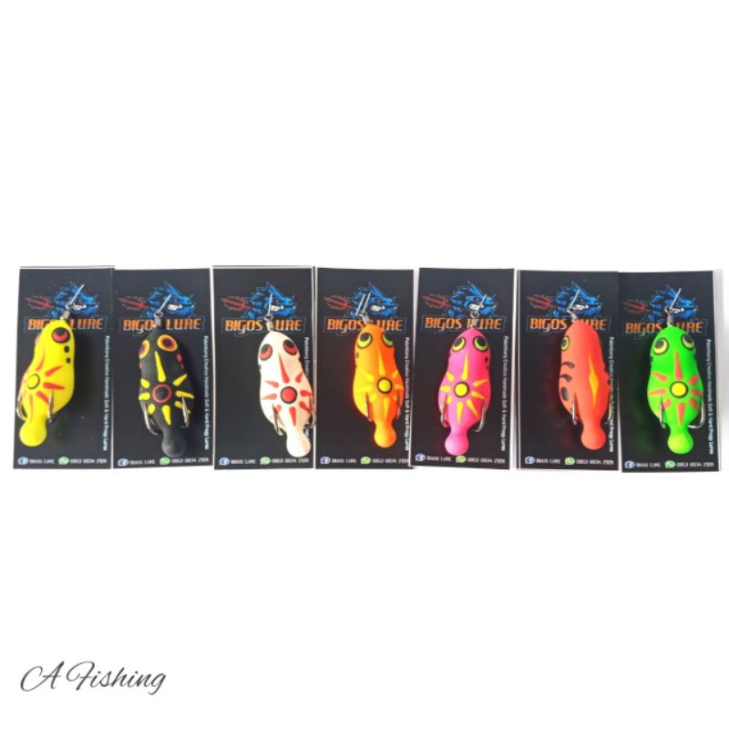 SOFT FROG GEOL BIGOS LURE 4CM I UMPAN CASTING IKAN GABUS DAN TOMAN