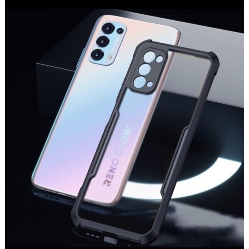 Case Fusion Oppo Reno 5 4G / 5G New - Softcase Clear Armor Pelindung Camera Bumper Shockproof