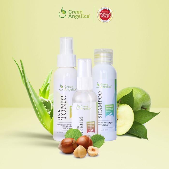 TERLARIS Perawatan Rambut Rontok dan Botak Alami Green Angelica [ORIGINAL]