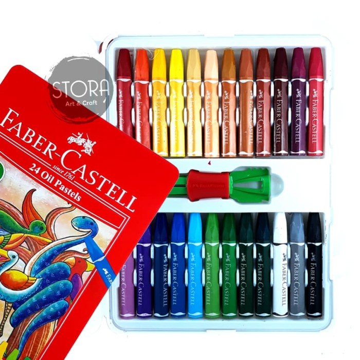 

Faber Castell Hexagonal Oil Pastel Crayon 24 Colours Warna