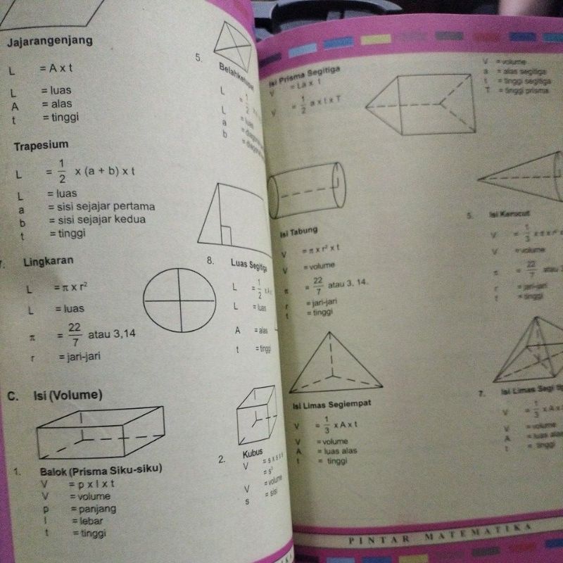 buku matematika 128 halaman(16x24cm)