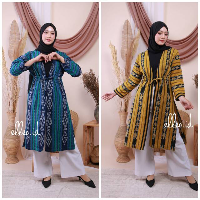 ELLEO LONG OUTER TENUN PREWED/KONDANGAN TUNIK TENUN