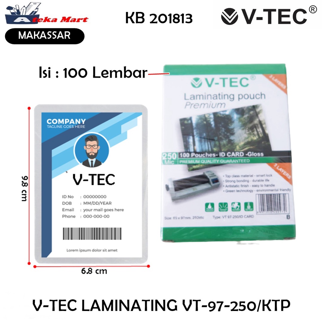 

V-TEC LAMINATING VT-97-250/KTP