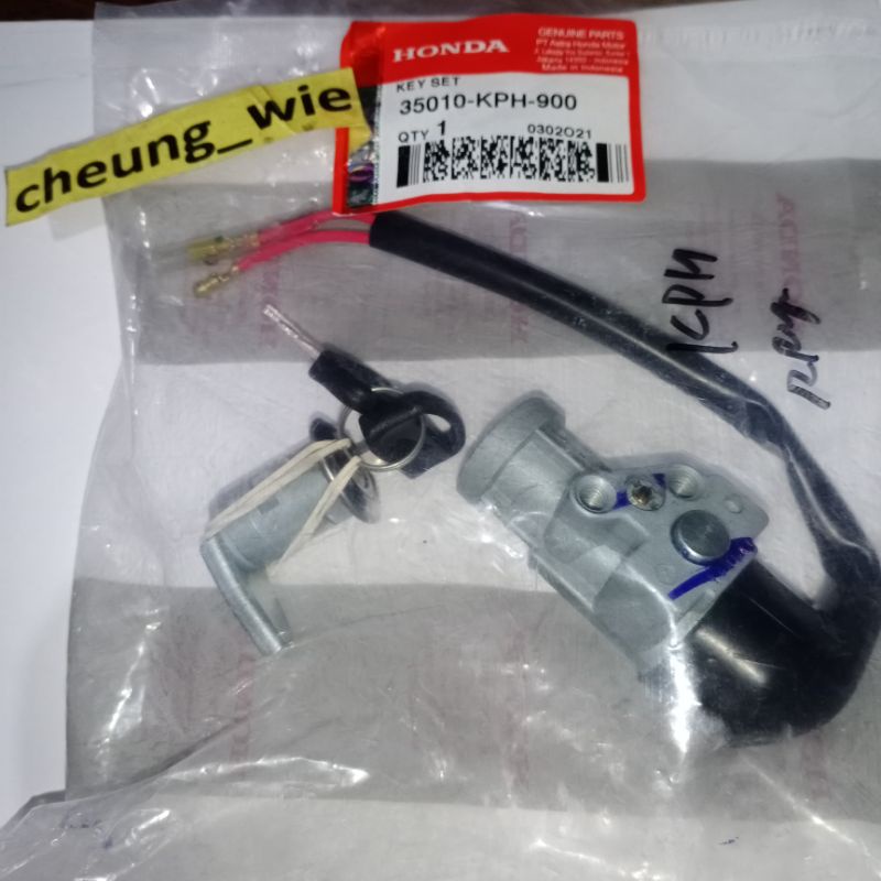 35010KPH900 Kunci Kontak set depan belakang Honda Karisma 125d  / Karisma X ori AHM