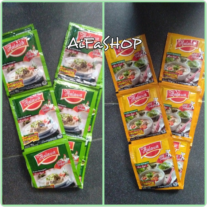 

Dijual HALAWA Bumbu Masak Serbaguna Organik / Probiotik Siklus Non MSG - Ayam terbaik
