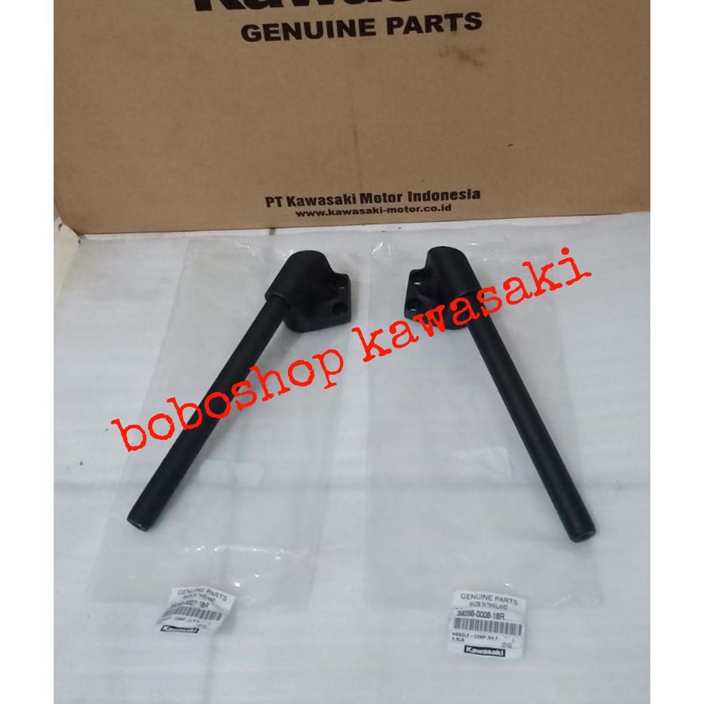 handle stang setang stir jepit kanan kiri Ninja 250 karbu 250R ori