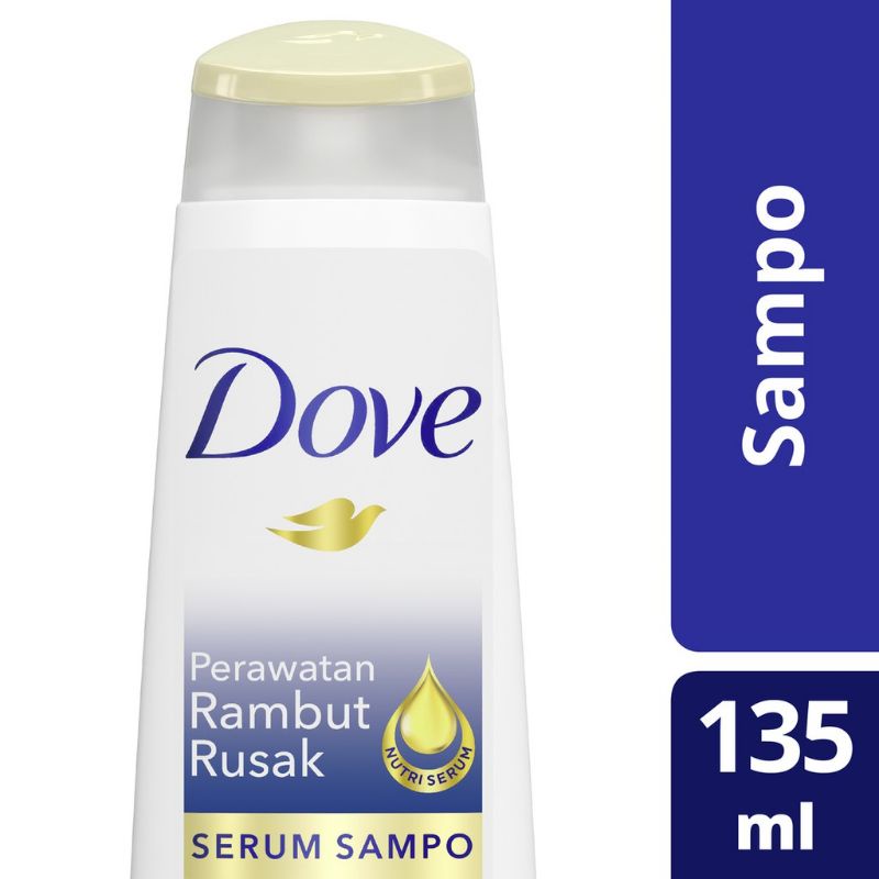 PROMO SHAMPO DOVE 135 ML {KEMASAN BARU} - READY STOK