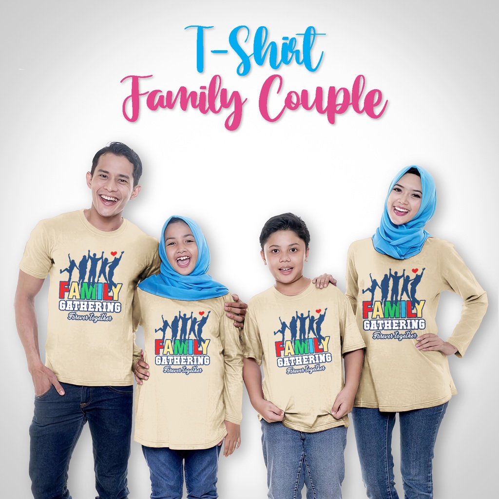 Kaos  Family Gathering Anak Dewasa Lengan Pendek Panjang Unisex