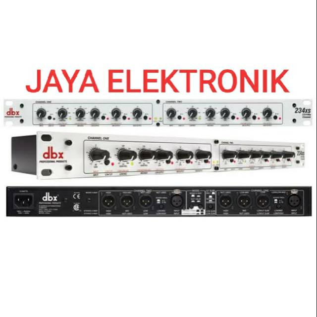 CROSSOVER DBX 234 XS MONO 4-WAY OR STEREO 2-WAY/3-WAY OPERATION