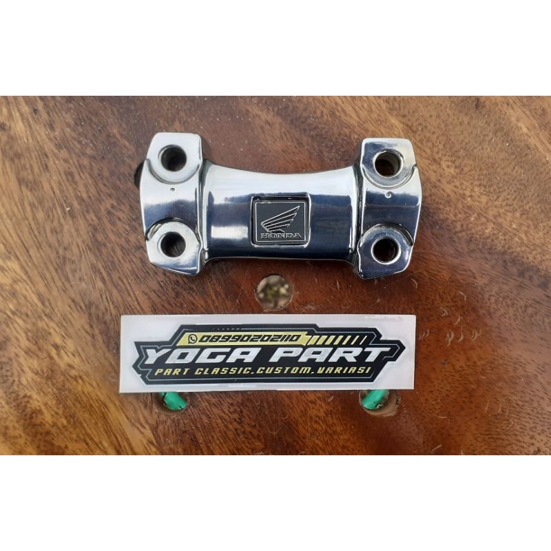 Reiser klem stang stir chrome CB150r old Megapro verza tiger glpro original