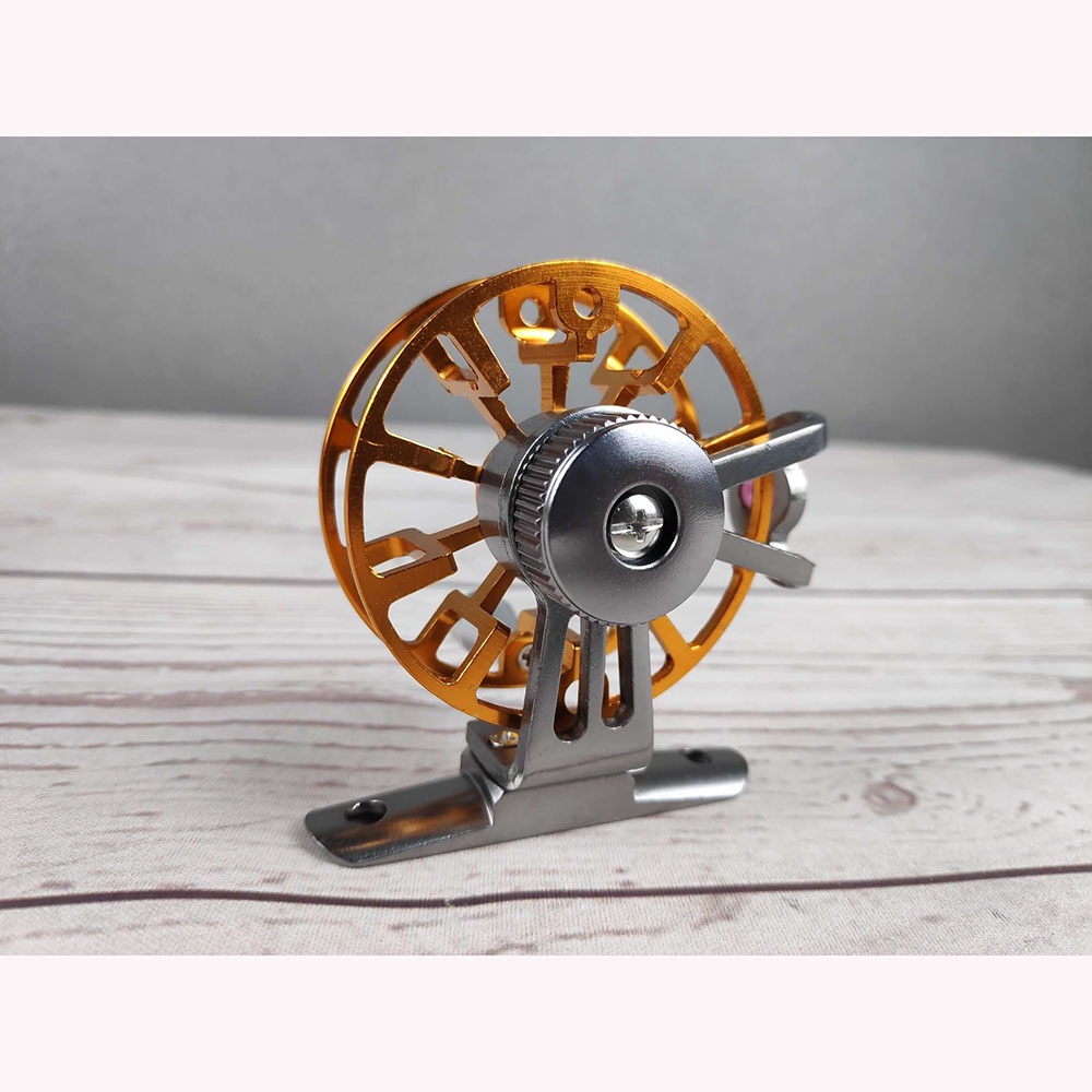 LEO Gulungan Reel Pancing Fly Fishing Full Metal 120M - Golden