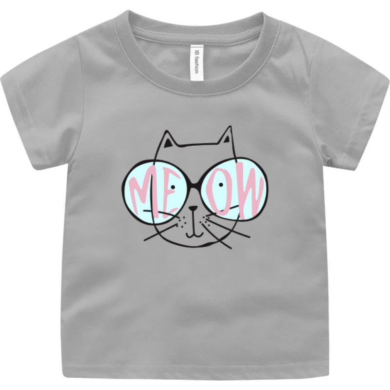 ((IB))KAOS ANAK UNISEX/KUCING DIGITAL SABLON