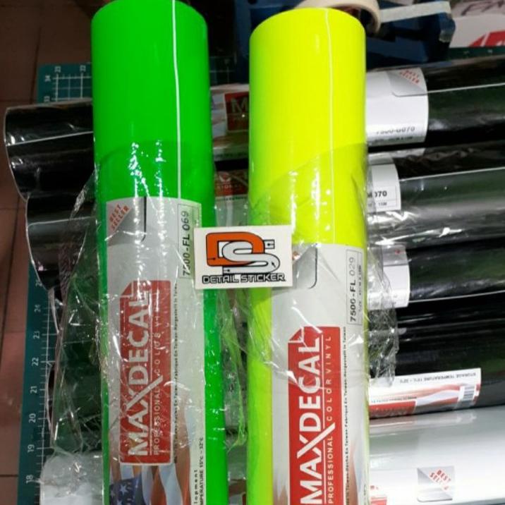 

Baru Sticker Stiker Skotlet Maxdecal Max Decal Hijau Stabilo Kuning Stabilo, flourescent FL069 FL029